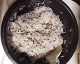 切り餅で！赤米のもっちりおこわ風作り方5写真