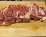圧力鍋でトロ肉 ポークビンタル作り方1写真