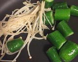 くたびれキュウリのオイスター炒め作り方3写真