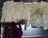 しば漬けキャベツえのきのピンクな副菜♪作り方1写真