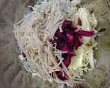 しば漬けキャベツえのきのピンクな副菜♪作り方3写真
