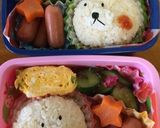 簡単キャラ弁☆くま作り方1写真