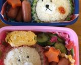 簡単キャラ弁☆くま作り方3写真