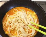 簡単☆タラコと卵の焼うどん作り方3写真