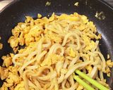 簡単☆タラコと卵の焼うどん作り方4写真