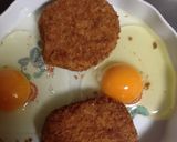 コロッケと卵作り方1写真