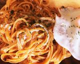 ハヤシソースのチーズ入りパスタ作り方4写真
