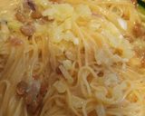 冷製パスタ♪いかの塩辛納豆カルボナーラ風作り方11写真