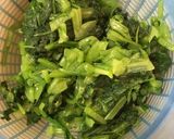 お弁当 ほうれん草 小松菜+鰹節作り方2写真