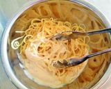 梅と豆腐の冷製クリームパスタ作り方8写真