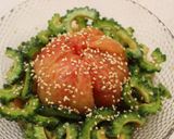 ヘルシー♡トマトとゴーヤのラーポン和え作り方4写真
