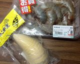 ガーリックシュリンプwithタケノコ♪作り方1写真