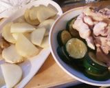 ズッキーニ&ポテトチーズ焼き(鶏肉)♪作り方3写真