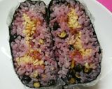 大人のおにぎらず、黒千石大豆と酢生姜。作り方2写真