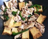 ☆厚揚げと豚肉☆甘辛炒め作り方4写真