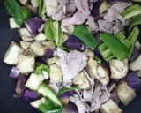 なすとピーマンと豚肉のごま味噌炒め♪作り方5写真