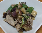 なすとピーマンと豚肉のごま味噌炒め♪作り方7写真