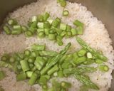鮭の炊き込みチーズアスパラごはん作り方4写真