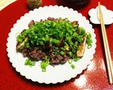 黒米ご飯で”豚ロース肉のネギテリ丼”作り方4写真