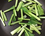 花椒風味の小松菜とザーサイの炒め物作り方3写真