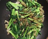 花椒風味の小松菜とザーサイの炒め物作り方5写真