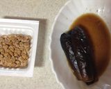 焼きナスと納豆のチーズトースト作り方1写真