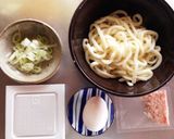簡単✨夏のランチに！玉子かけ納豆うどん♡作り方1写真