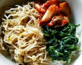時短！家族喜ぶ♪手作りナムルのビビンバ丼作り方2写真