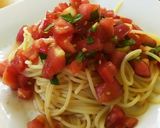 すぐ出来る☆トマトとバジルの冷製パスタ作り方6写真