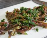 スベリヒユ　基本のからし醤油和え作り方3写真