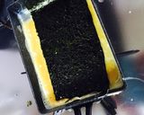 お弁当に、のり入りぐるぐる模様の卵焼き作り方1写真
