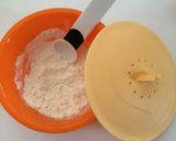 簡単！離乳食おやつ～リンゴ蒸しパン～作り方1写真