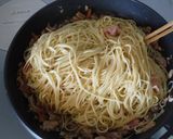 ツナ&ベーコンのレモンバター醤油パスタ作り方5写真