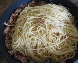 ツナ&ベーコンのレモンバター醤油パスタ作り方7写真