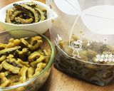 蜂蜜で円やかなゴーヤの佃煮作り方7写真