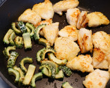 鶏むね肉とゴーヤの塩糀漬け焼き作り方6写真