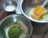 スフレ風 抹茶ロールケーキ作り方1写真