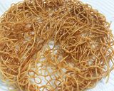 そうめんリメイク♡そうめん素揚げ皿うどん作り方2写真