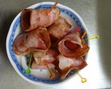ミニトマトとベーコンの素焼き☆後串付け作り方4写真