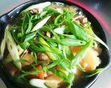 熱々肉じゃがの卵とじ作り方1写真