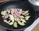 茄子ピーマン玉ねぎと豚肉のポン酢炒め作り方2写真