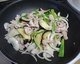 茄子ピーマン玉ねぎと豚肉のポン酢炒め作り方3写真