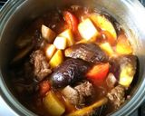 牛筋肉と夏野菜のトマト煮込み作り方7写真