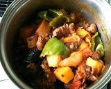 牛筋肉と夏野菜のトマト煮込み作り方9写真