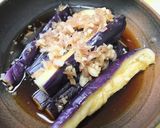 レンジで簡単　蒸しナスの茗荷ソースびたし作り方6写真