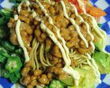 簡単！ヘルシー！大磯屋夏野菜と納豆焼そば作り方5写真