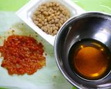 麺つゆで簡単！納豆キムチサラダ作り方1写真