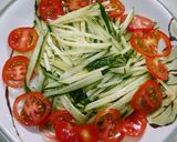 麺つゆで簡単！納豆キムチサラダ作り方2写真