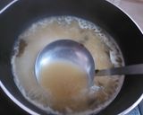 そうめんと揚げ玉の味噌汁作り方2写真
