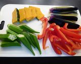 時短＆作り置き❀　夏野菜の 揚げ浸し風❀作り方1写真